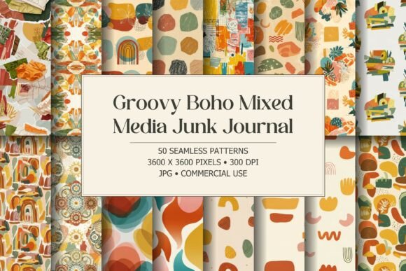 Groovy Boho Mixed Media Junk Journal