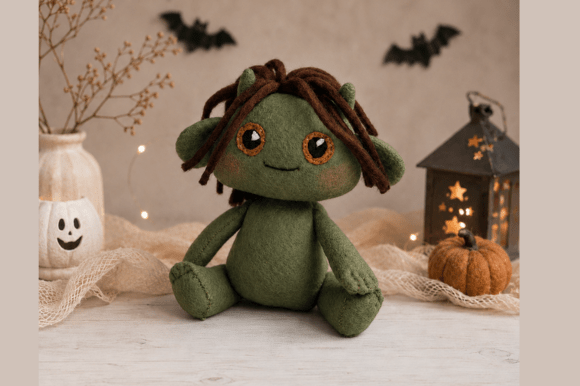Halloween Felt Monster PDF Pattern