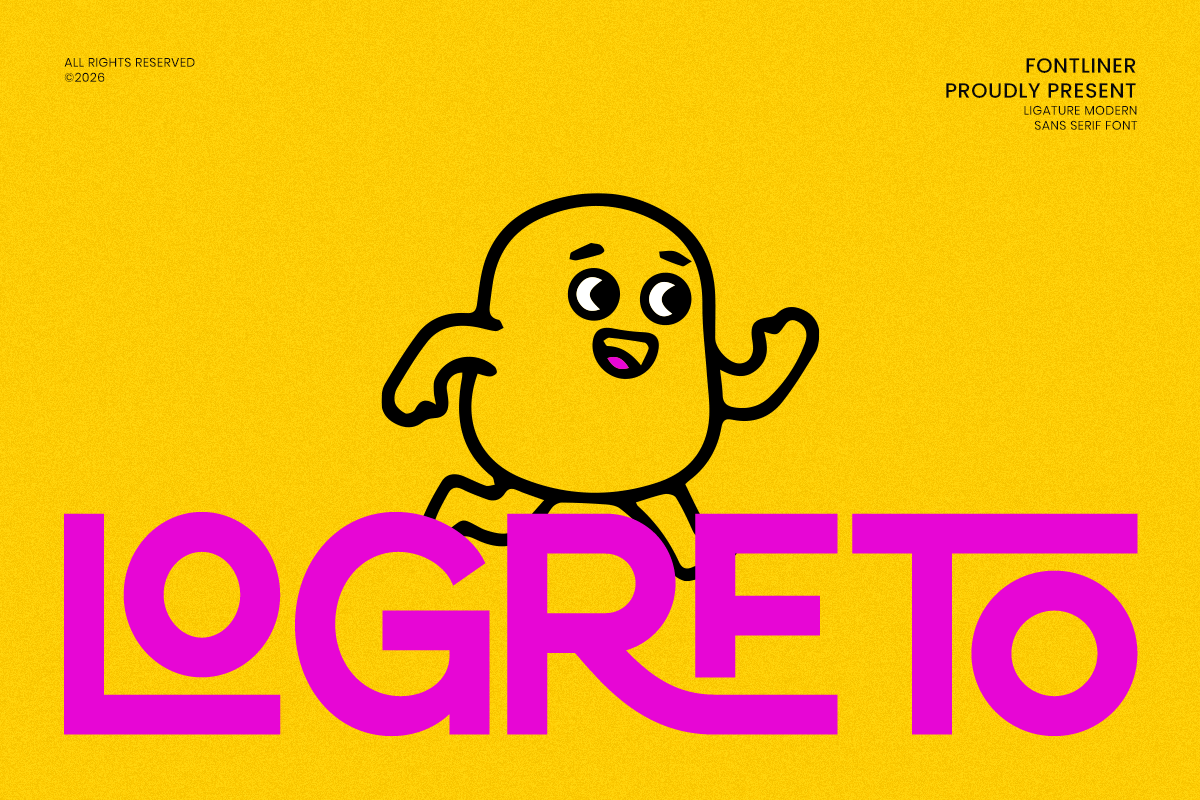 Logreto packaging font preview