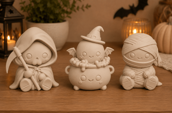 Mini Halloween Friends STL Bundle | 3D Print Trio - Image 3