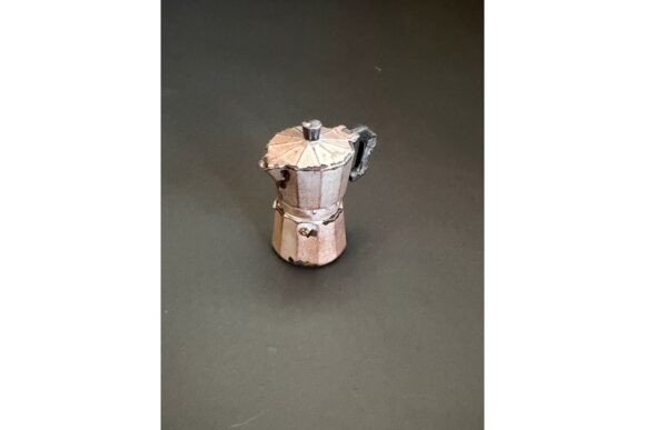 3D Print Dollhouse Moka Pot Coffee Maker STL | Miniature Kitchen Accessory - Image 2