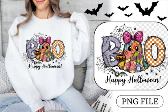 Retro Halloween Boo Ghost Craft