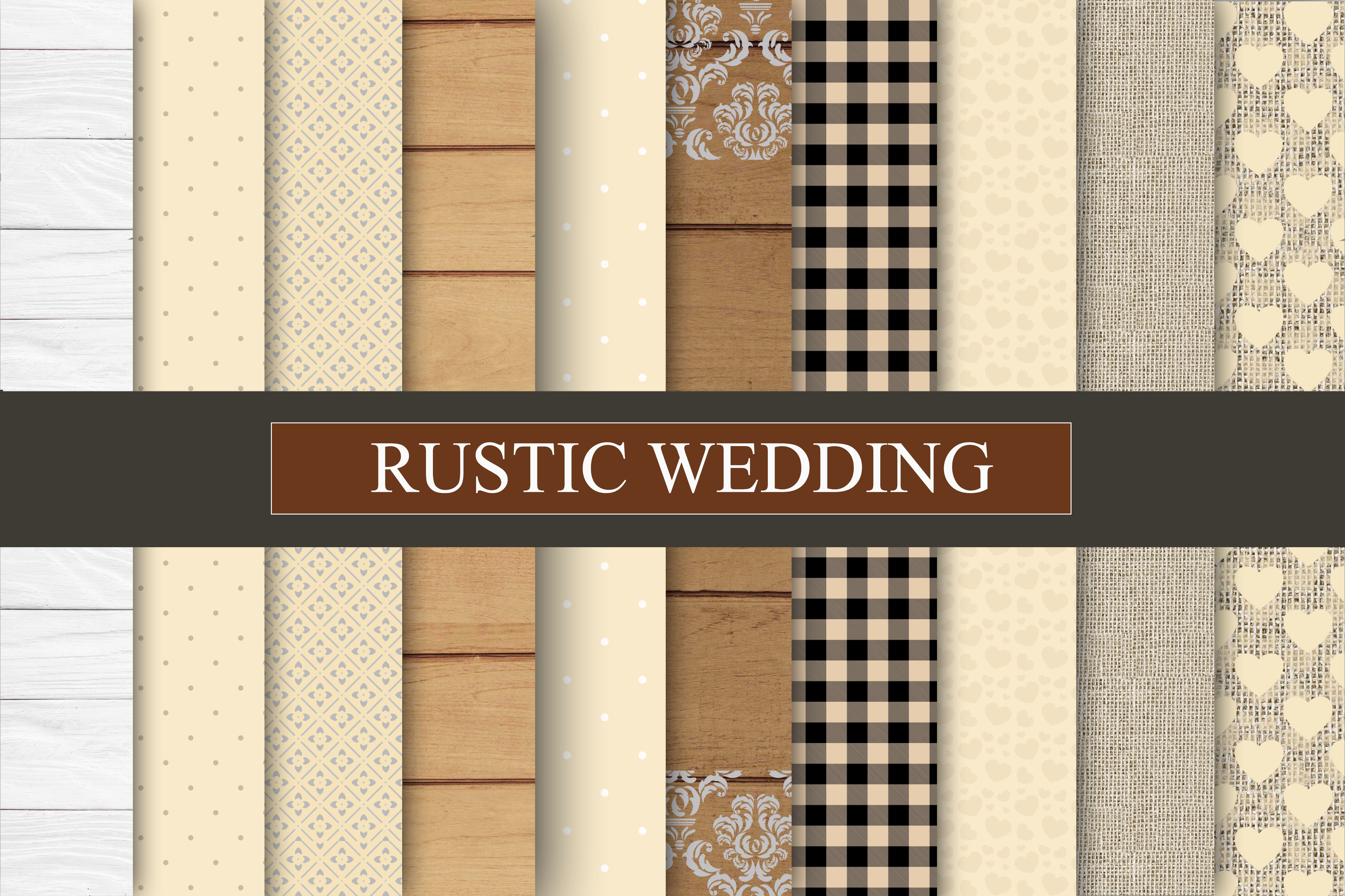 Rustic Wedding Digital Paper