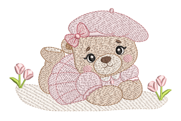 Teddy Girl Lying Down