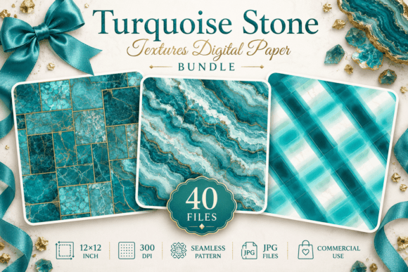Turquoise Stone Textures Patterns