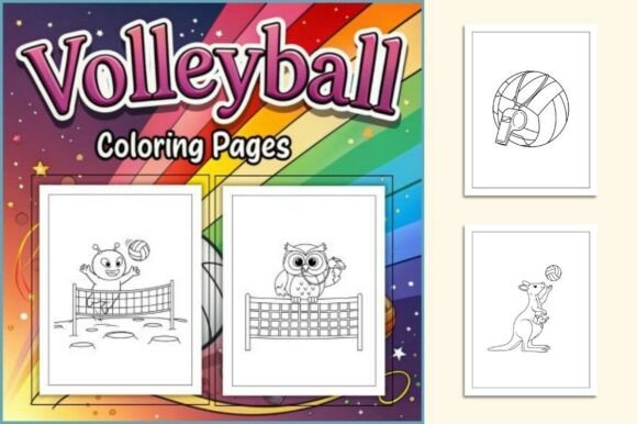 Volleyball Coloring Pages Printable