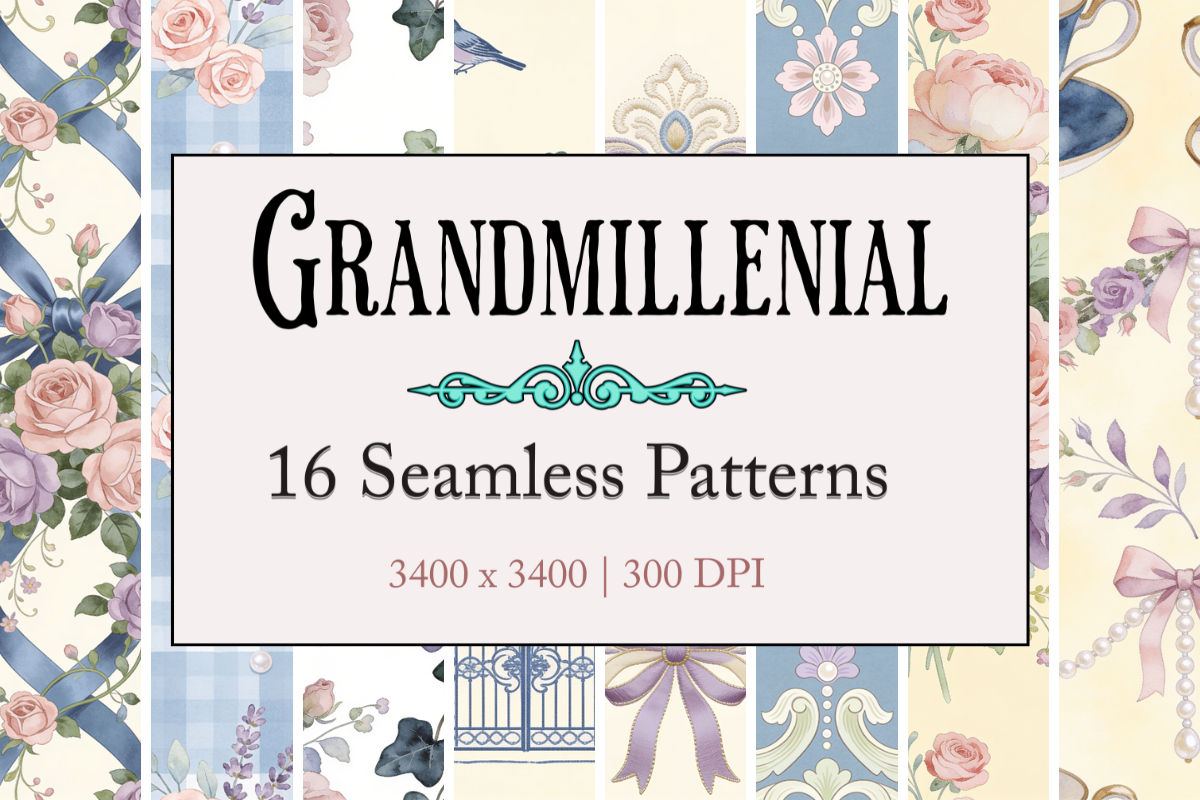 16 Grandmillennial Digital Papers