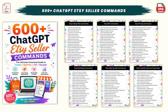 600+ ChatGPT Etsy Seller Commands
