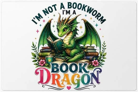 Book Dragon Reading PNG