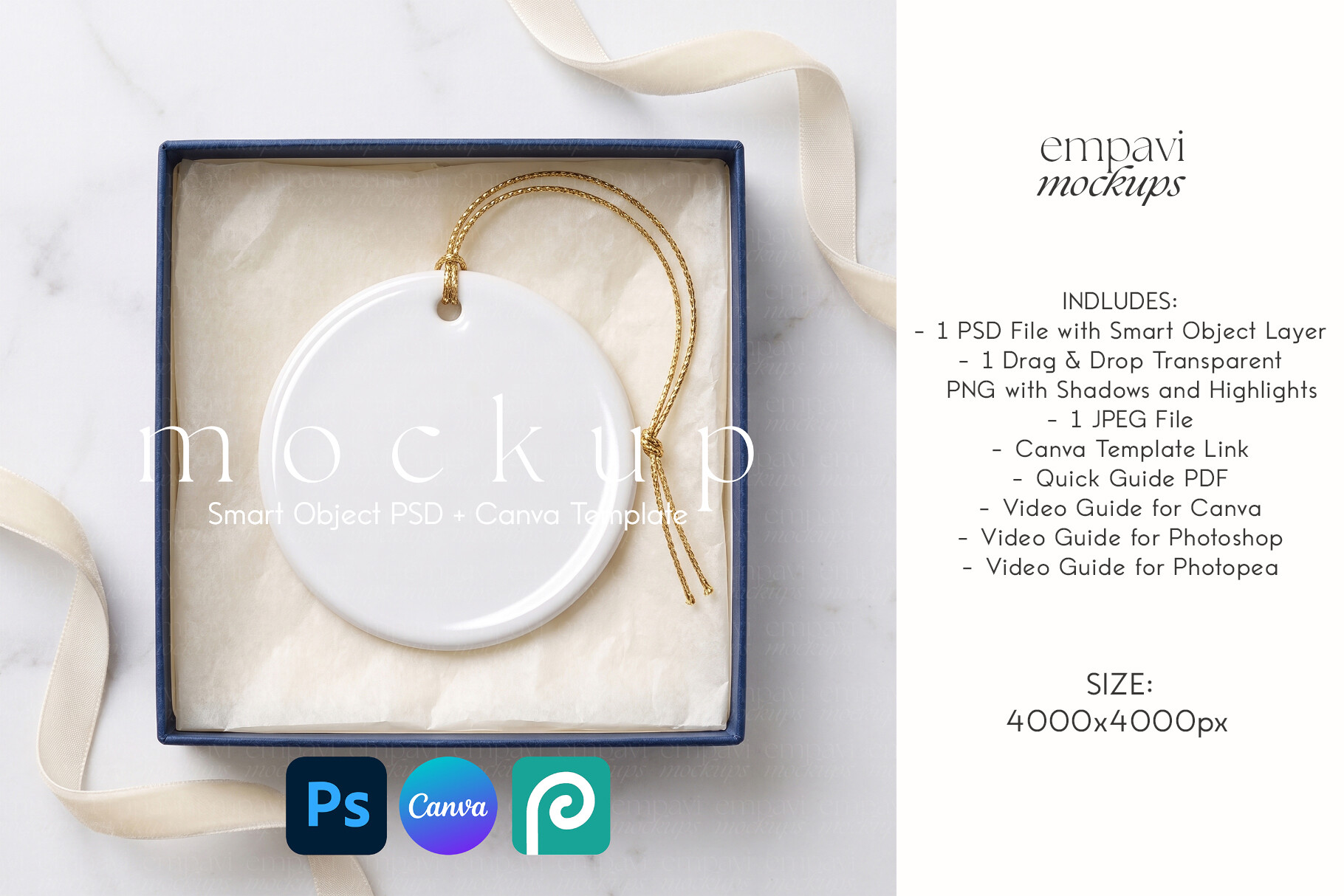 Ceramic Ornament Mockup