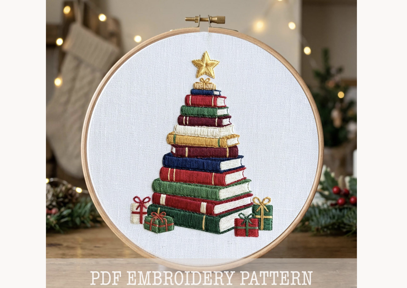 Christmas Tree Hand Embroidery