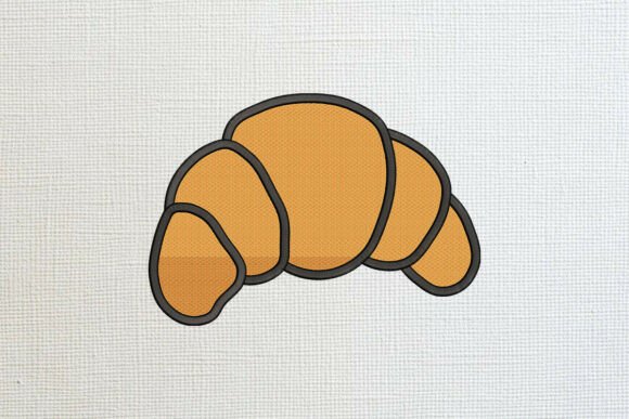 Croissants Embroidery