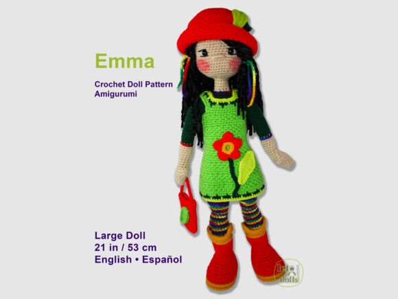 Emma Large Crochet Doll Pattern