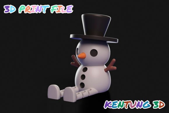 Flexi Cute Duck 3D Printable STL Model - Articulated Desk Buddy - Image 14