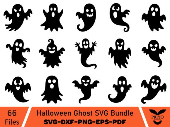 Halloween Ghost SVG Bundle
