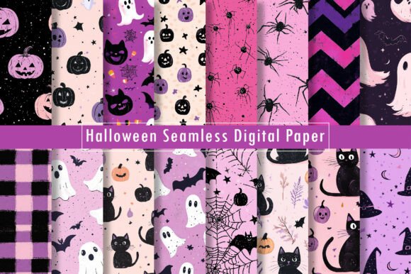 Halloween Seamless Digital Paper