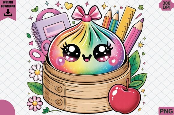 Personalized Dumpling Back To School Png Graphics