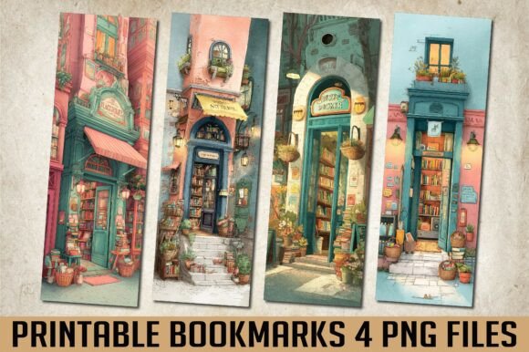 Printable Cozy Bookshop Store Bookmark