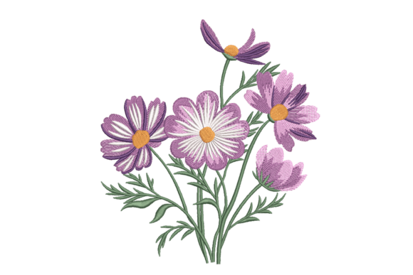 Purple Cosmos Flower