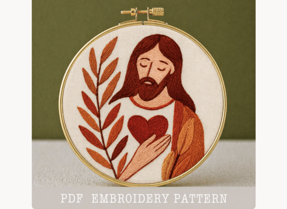 Sacred Heart of Jesus Embroidery
