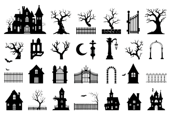 Spooky Haunted House Halloween SVG