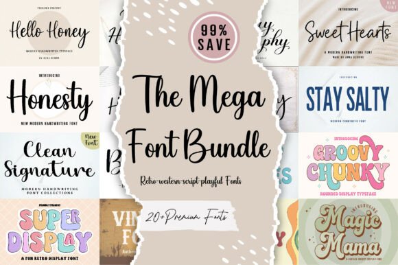 16 Free Font Bundle