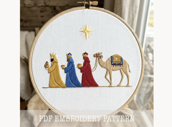 Three Wise Men Embroidery Pattern