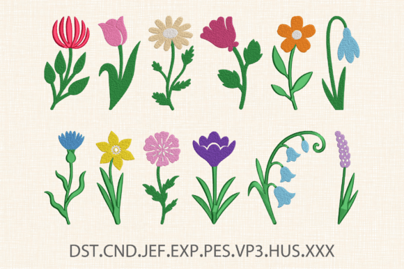 Wildflower Embroidery Bundle