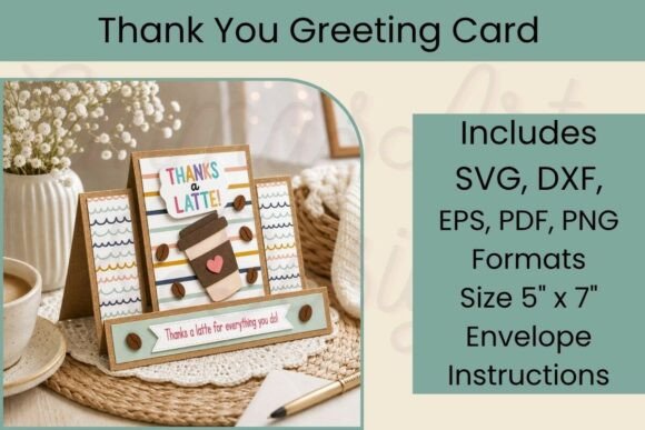3D Front Step Thank You Card