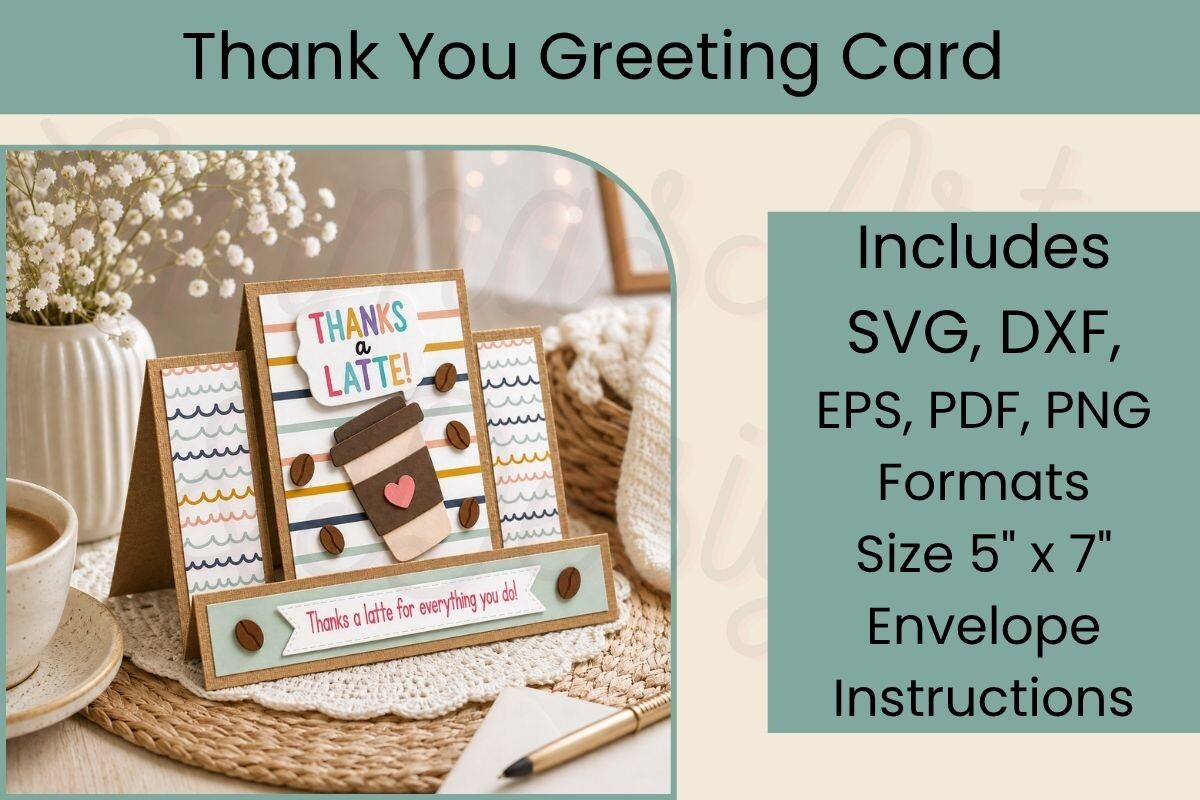 3D Front Step Thank You Card