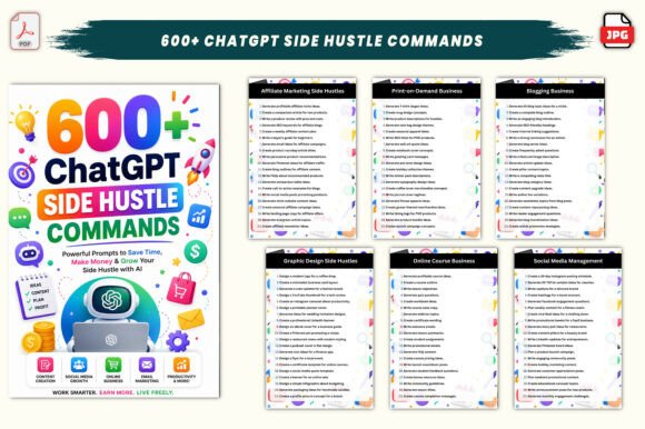 600+ ChatGPT Side Hustle Commands