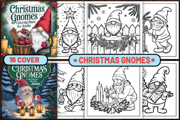75 Christmas Gnomes Coloring Pages