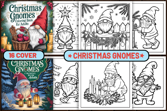 75 Christmas Gnomes Coloring Pages