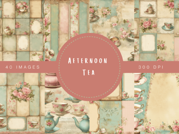 Afternoon Tea – Vintage Tea Party Backgr