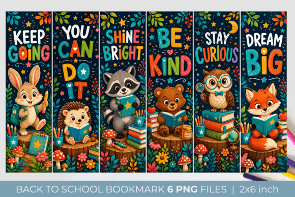 Animal Motivational Bookmarks for Kids