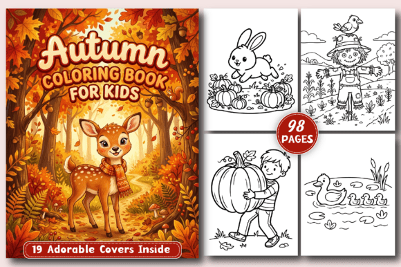 Autumn Coloring Book for Kids