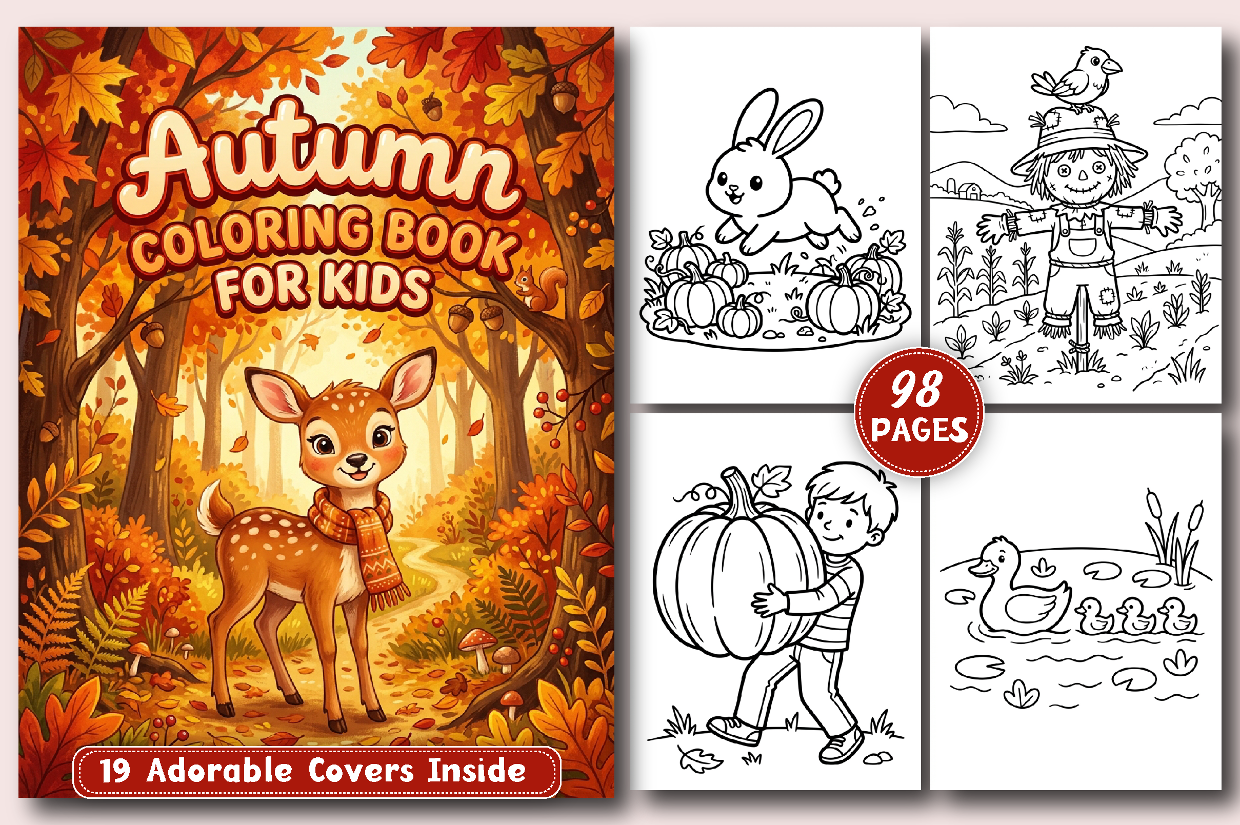 Autumn Coloring Book for Kids