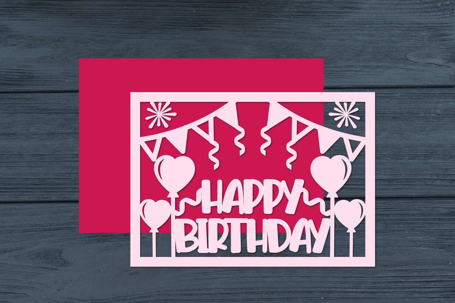 Birthday Papercut Card, Happy Birthday