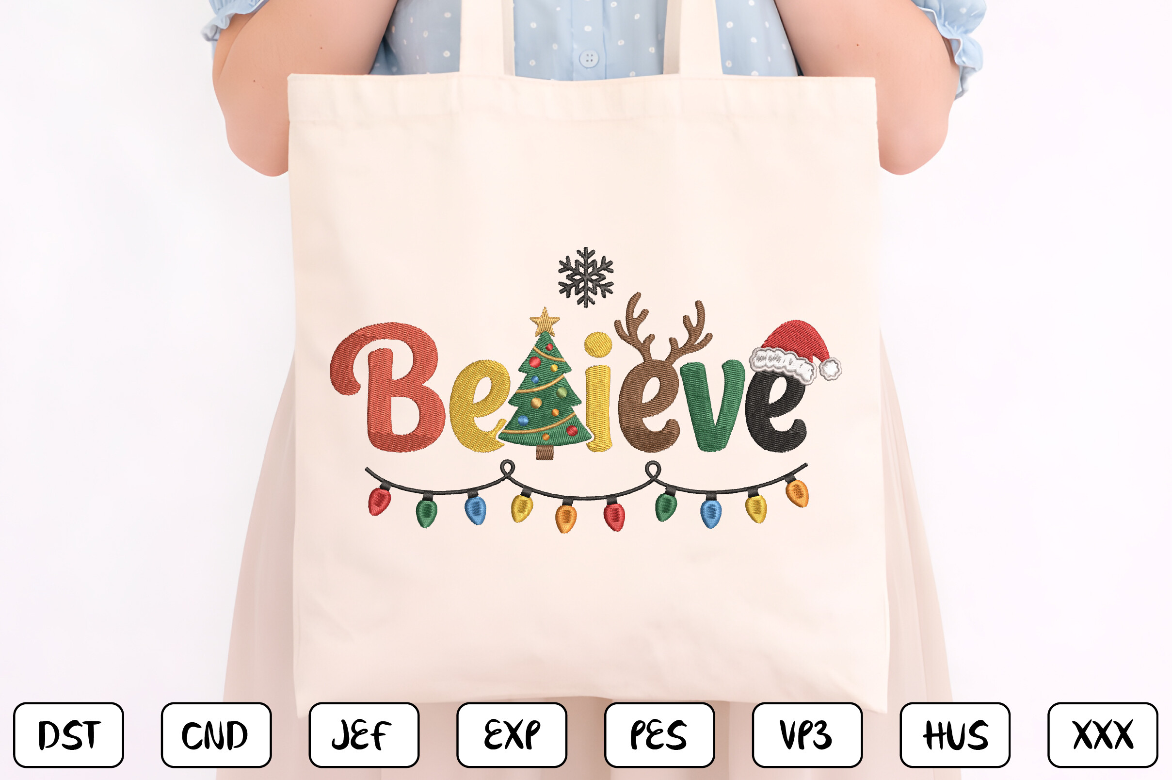 Christmas Believe Machine Embroidery - photo 3