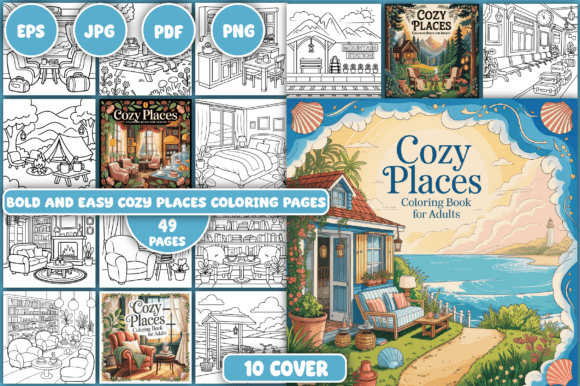 Cozy Places Coloring Pages