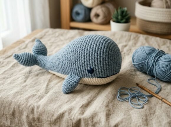 Crochet Blue Whale Amigurumi