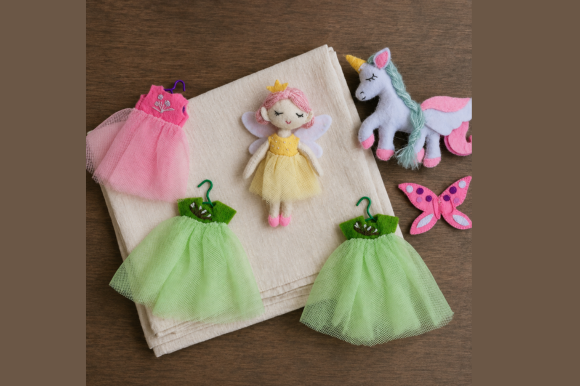 Fairy Doll & Unicorn Pattern Set