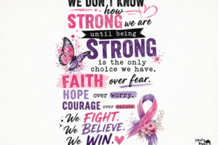 Faith over Fear Breast Cancer Awareness Graphic by Camel Muse ...