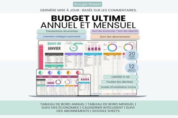 French Ultimate Budget Planner - Light budget planner