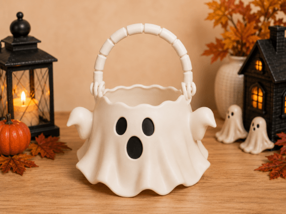 Spooky Halloween Pumpkin Treat Bowl – 3D Printed Candy Holder - Image 15
