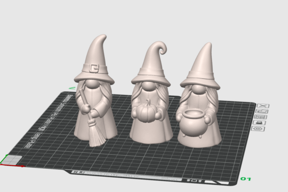 Gnome Witches STL Bundle | 3D Printable Halloween Decor - Image 3