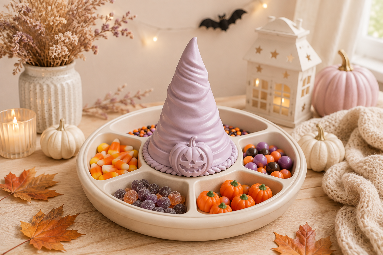 Halloween Witch Hat Snack Tray STL | 3D Printable Party Centerpiece - Image 7