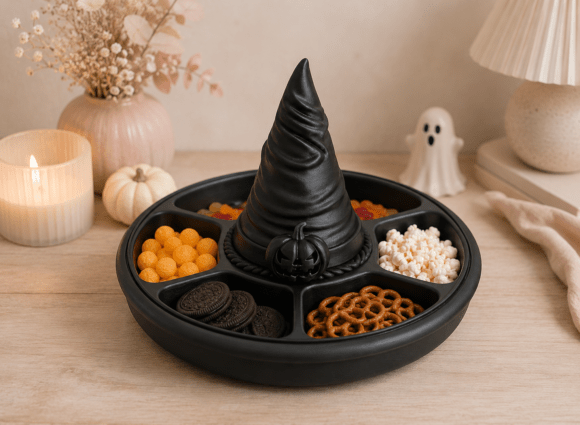 Halloween Witch Hat Snack Tray STL | 3D Printable Party Centerpiece - Image 3