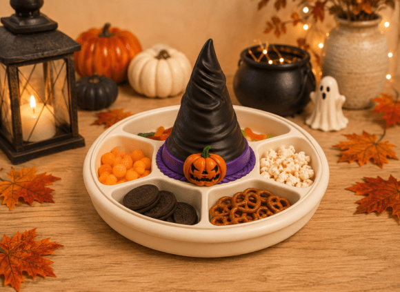 Halloween Witch Hat Snack Tray STL | 3D Printable Party Centerpiece - Image 4