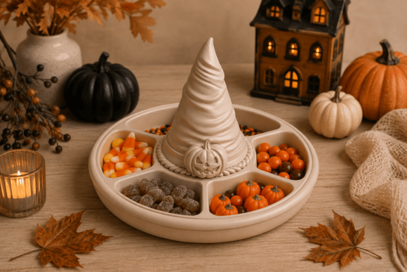 Halloween Witch Hat Snack Tray STL | 3D Printable Party Centerpiece - Image 6